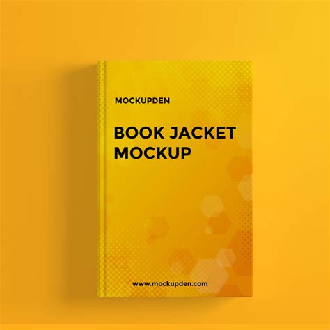 Free Book Jacket Mockup PSD Template - Mockup Den