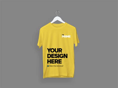 T-Shirt mockup Free PSD Front View – Free Mockups | pixelify.net