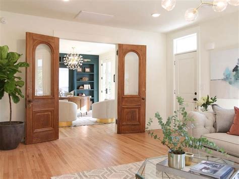 Craftsman to Creole Cottage Interior with beautiful salvaged doors.HGTV ...