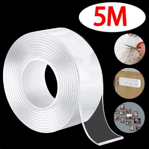 5M Clear Multifunction Nano Tape Strongly Sticky Double-Sided Adhesive ...