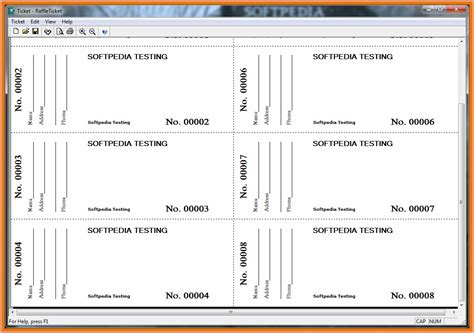 Avery Raffle Ticket Template 16154 Templates-1 : Resume Examples