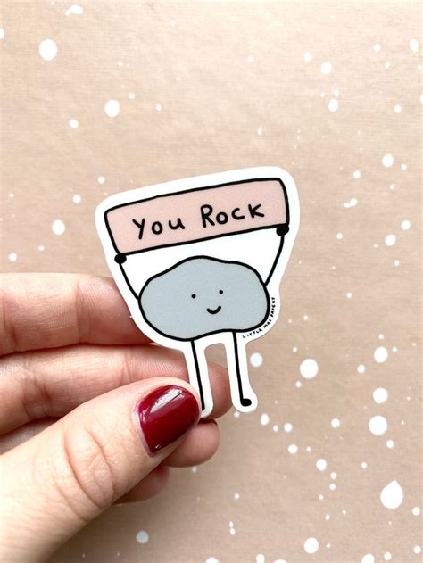 You Rock Vinyl Sticker // Cute Sticker // You Rock Sticker - Etsy ...