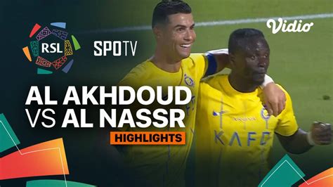 Al Akhdoud vs Al Nassr - Highlights | ROSHN Saudi League 2023/24 | Vidio