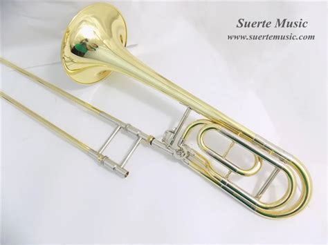 Bb/F Bass Trombones Lacquer/Silver slide trombone Brass instruments with Case and Mouthpiece ...