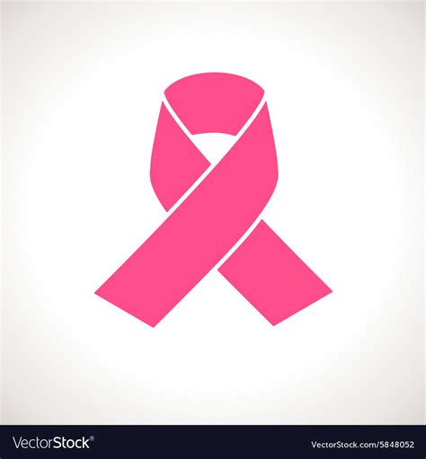 Pink ribbon Royalty Free Vector Image - VectorStock