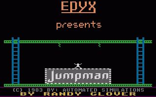 Jumpman (1983) by Automated Simulations Atari 400/800 game