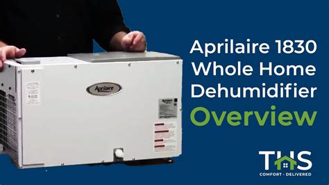 Aprilaire 1830 Whole Home Dehumidifier Overview and Installation ...