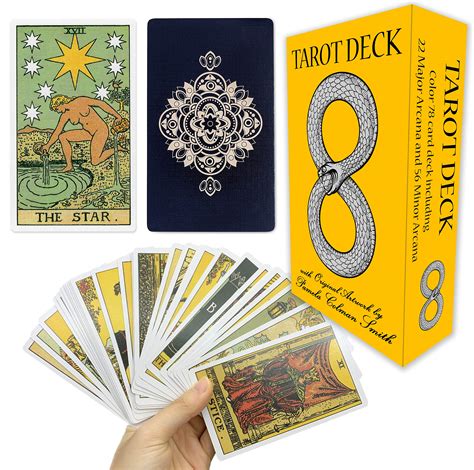 Buy MIRIYAN Classic Tarot Cards Deck | Tarot Cards for Beginners | Tarot Cards with Guide Book ...