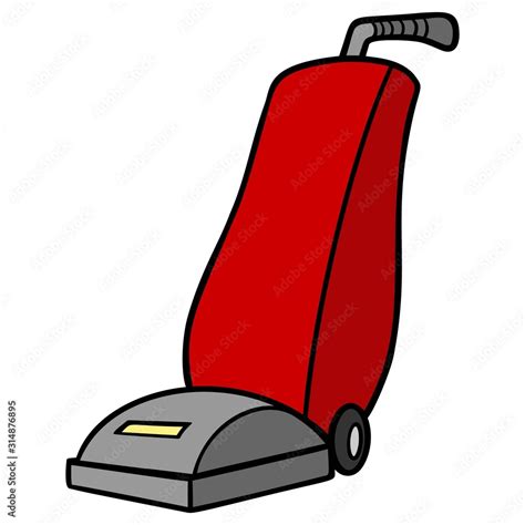 Vacuum Cleaner - A cartoon illustration of a Vacuum Cleaner. Stock Vector | Adobe Stock