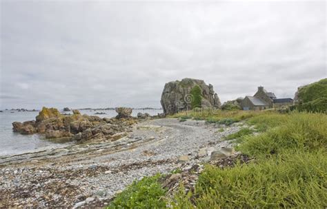 Pink Granite Coast stock image. Image of coastline, coastal - 36303295