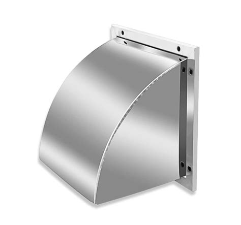 Buy External Extractor Wall Vent Cap 8 Inch Square Ventilation Cover 12” x 12” Stainless Steel ...