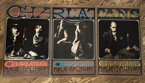 1967 Set of 3 Charlatans Posters First Printing Avalon - Etsy