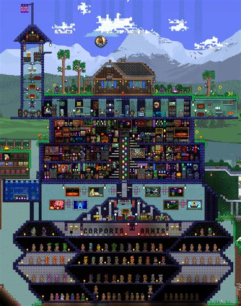 A House For A Terrarian Who Has Seen All The Colors The World Has To Offer. : r/Terraria