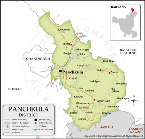 Panchkula District Map