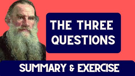 Three Questions: Summary and Analysis by Leo Tolstoy - SkulTech