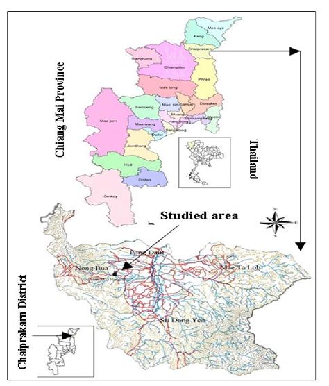 1 Map of Chiang Mai province and Chaiprakarn district showing Banmai ...