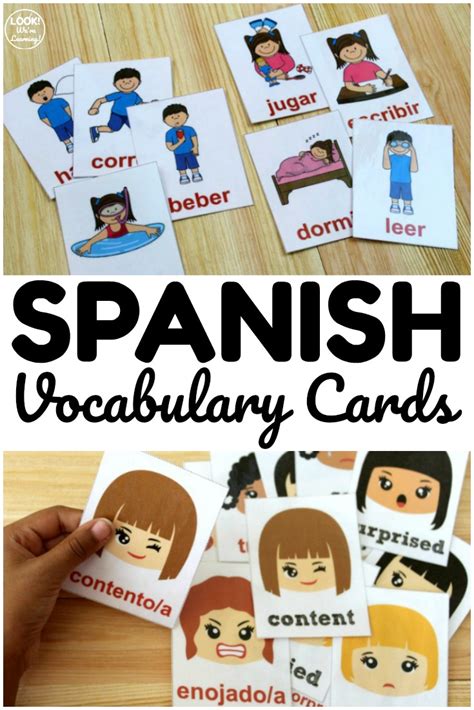 Printable Spanish Flashcards - Look! We're Learning!