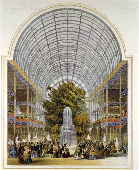 The transept, inside Crystal Palace, Hyde Park. From "Dickinson's comprehensive pictures of the ...