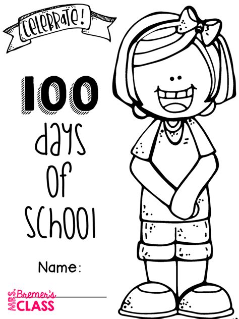 I Am 100 Days Smarter Coloring Sheet