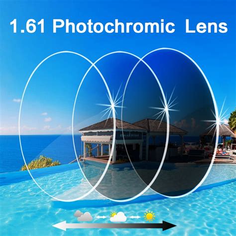 Coating Photochromic Lenses 1.61 High Index Single Vision Aspheric Prescription Lens Anti ...