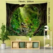 Nature Forest Pathway Tapestry Wall Hanging Art Living Room - Temu