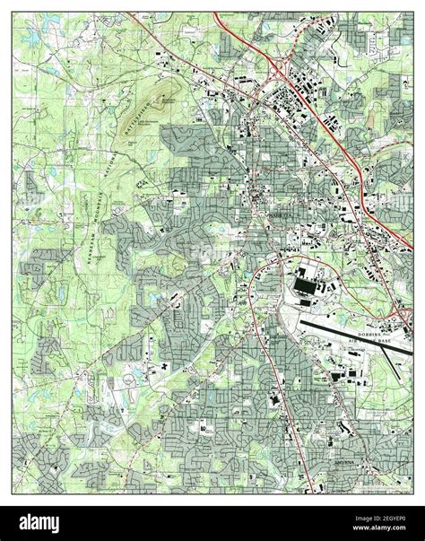 Map of marietta georgia Cut Out Stock Images & Pictures - Alamy