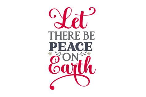 Let There Be Peace on Earth SVG Cut file by Creative Fabrica Crafts · Creative Fabrica