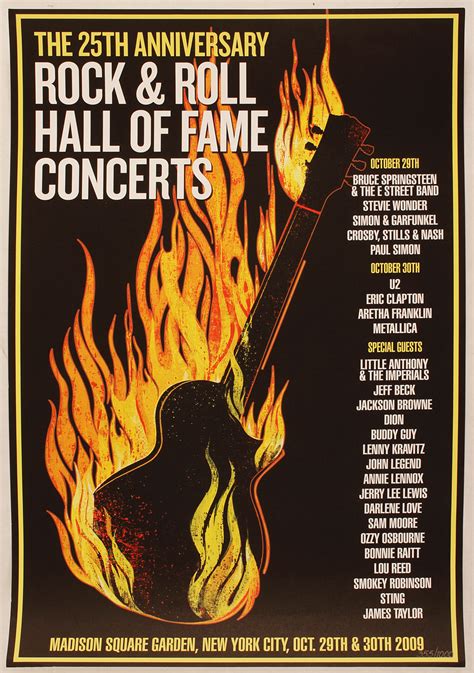 Lot Detail - Rock & Roll Hall of Fame 25th Anniversary Concert Original ...