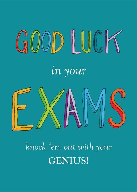 Good Luck in Your Exams