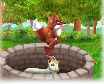 Fox and Goat Story - Moral Stories For Children