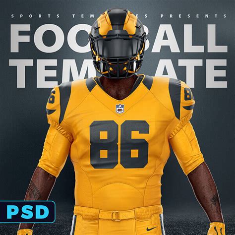 TouchDown Football Uniform Template – Sports Templates