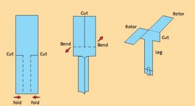 How to make a Simple Paper Helicopter by using an easy technique