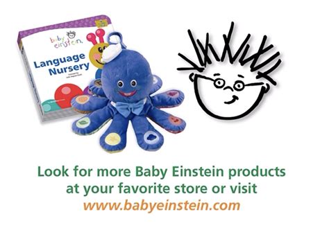 Language Nursery Book (Caterpillar Version) & Octoplush Toy By Baby Einstein