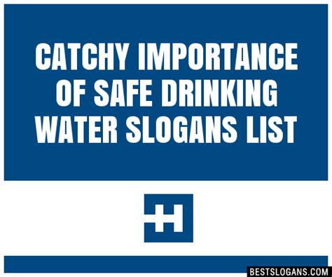 30+ Catchy Importance Of Safe Drinking Water Slogans List, Taglines, Phrases & Names 2020