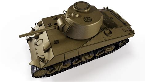 Medium Tank M4A2 Sherman USA Model 1940 3D Model - TurboSquid 1863956