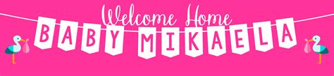 Welcome Home Baby Banner - Customize Nation