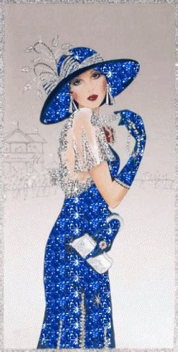 Girl Art Deco GIF - Girl Art Deco Glitter - Discover & Share GIFs