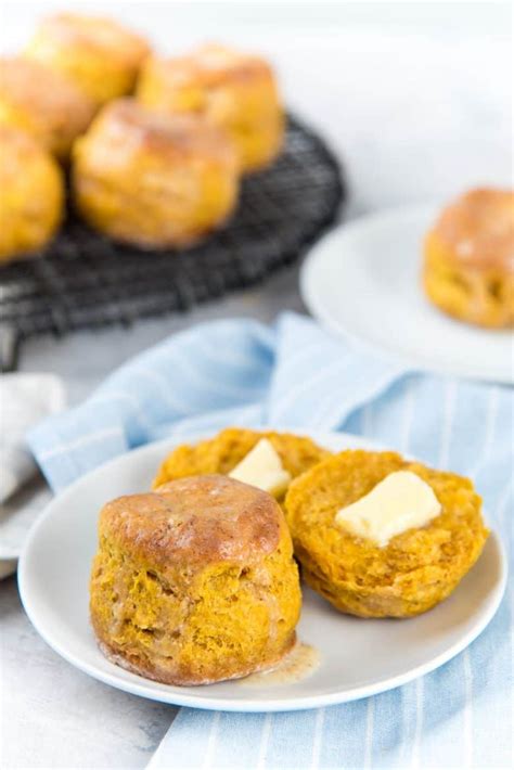 The Best Pumpkin Scones (with Brown Butter Glaze) - The Flavor Bender