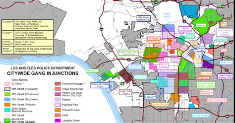 Map of the Week: Gang Injunctions Map-Los Angeles