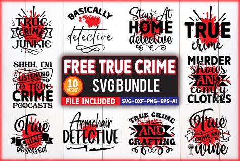 Free True Crime SVG Graphic by BillaDigitalart · Creative Fabrica