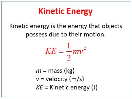 Kinetic Energy Formula Solve For Velocity - Kitchens Design, Ideas And Renovation