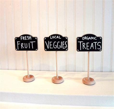 4 Mini Chalkboard Table Stands FARMERS MARKET by BradensGrace, $15.12 ...