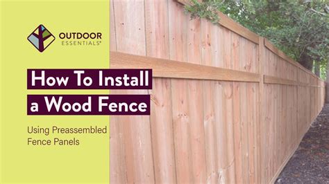 How to Build a Fence using Pre-assembled Fence Panels - YouTube