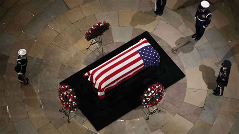 George H.W. Bush Remembered as Casket Lies in State at U.S. Capitol