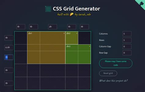 useful CSS Grid Generator – schrankmonster blog