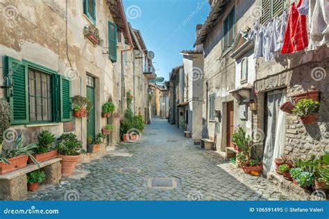 Anguillara Sabazia, Rome Province, Lazio Italy. Stock Image - Image of bracciano, colours: 106591495