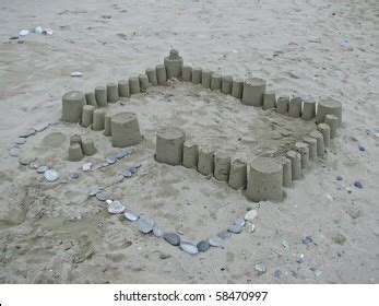 Sand Castle Kids Sand Castle Sand Stock Photo 58470982 | Shutterstock