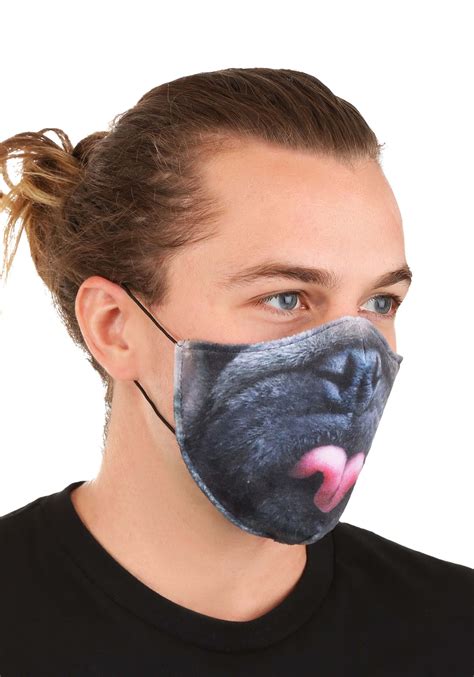 Pug Sublimated Adult Face Mask