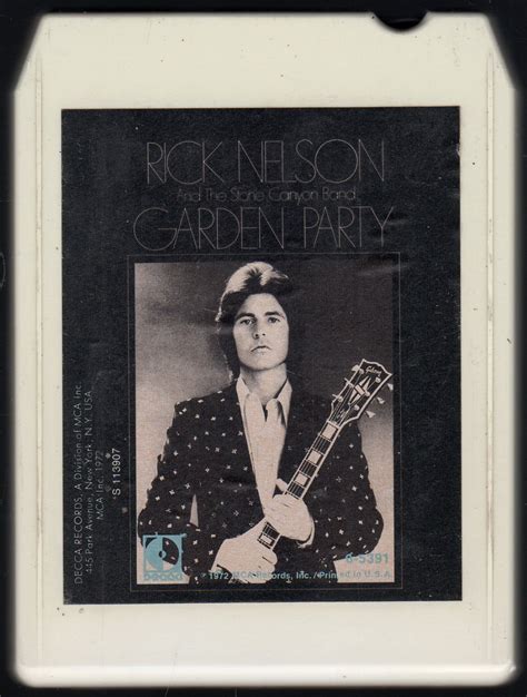 Ricky Nelson - Garden Party 1972 DECCA A17 8-TRACK TAPE