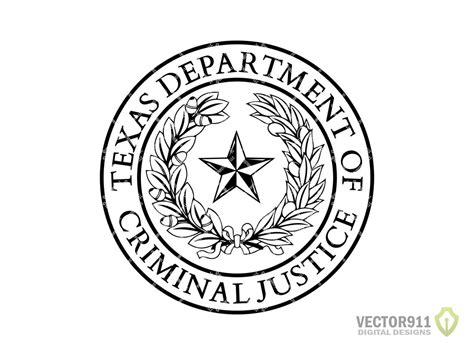 Texas Department of Criminal Justice Seal Logo Digital Vector - Etsy